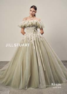 JILL STUART オリーブのカラードレス