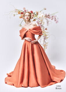 Irida maison オレンジのカラードレス