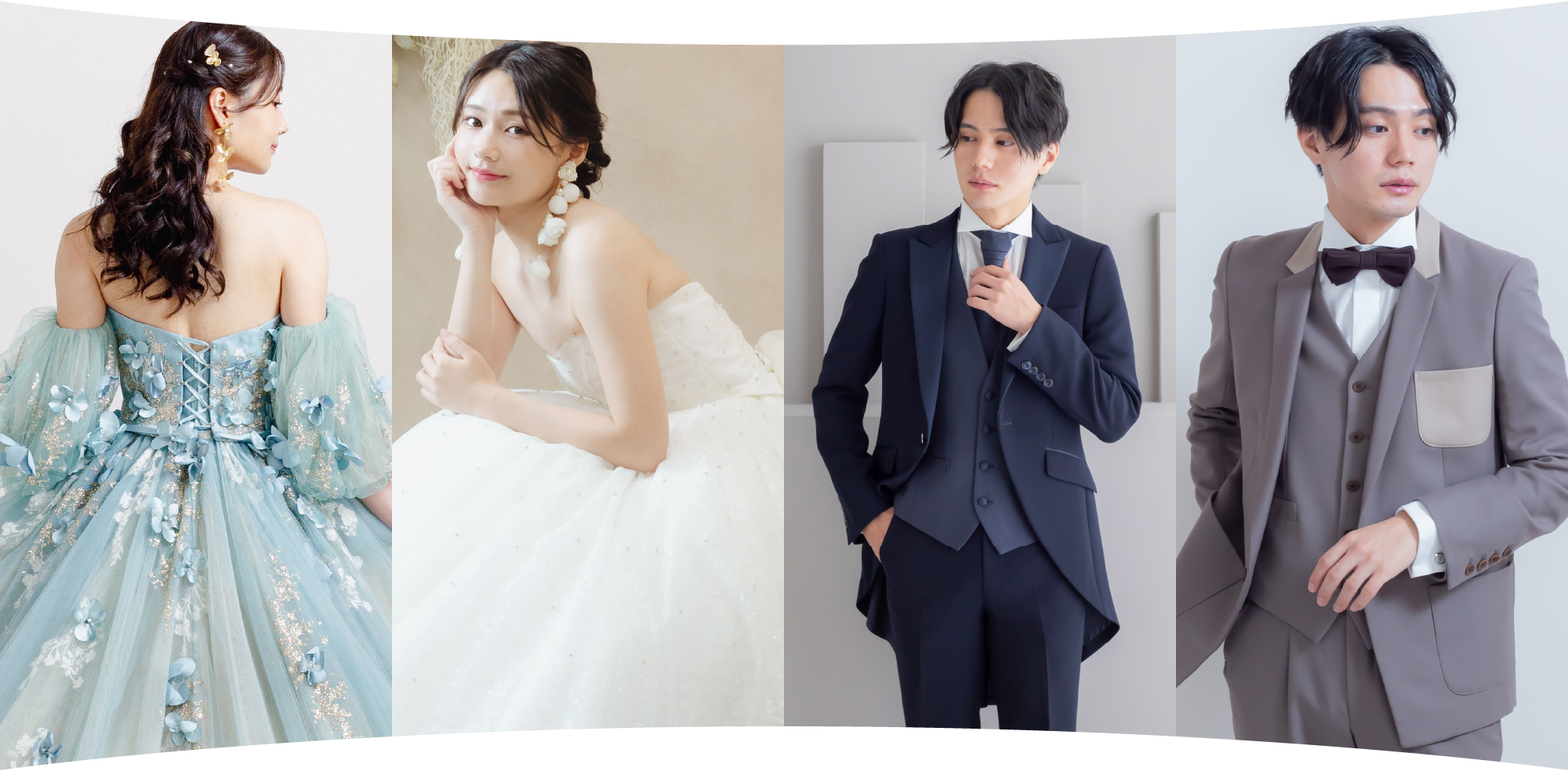 最旬ブランドドレス、タキシードのイメージ