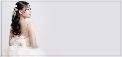 フォトウェディングのブランドドレスを着た花嫁のイメージ